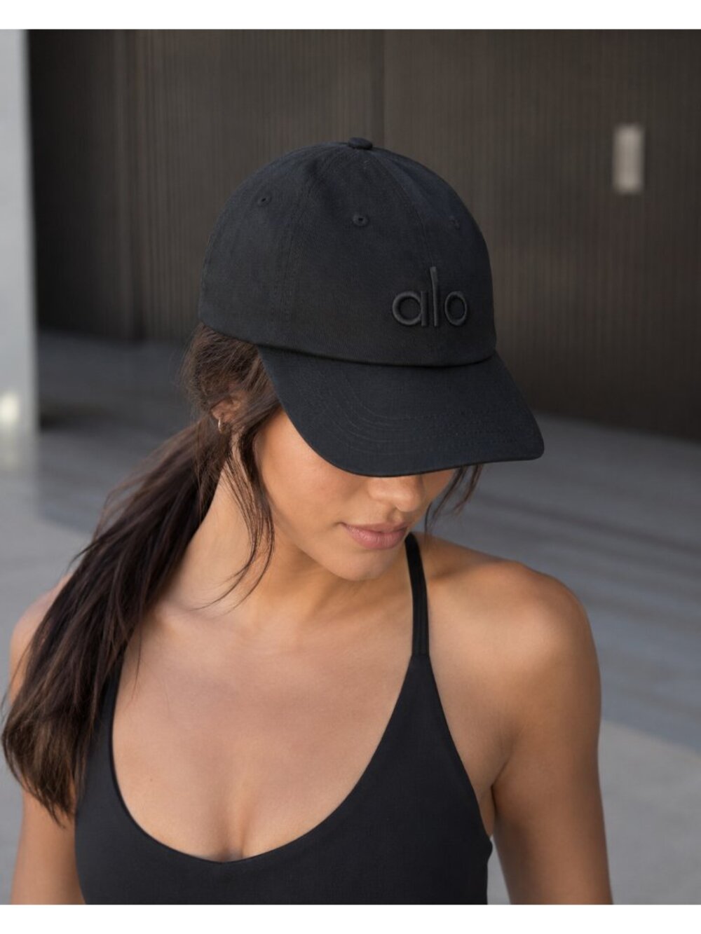 Alo Yoga Black Solid Baseball Cap Hat One Size Unisex Adults